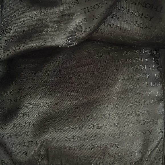 Marc Anthony Men’s Quilted Puffer Jacket Wool Herringbone Black XXL Hooded - Picture 10 of 16